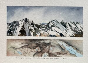Len Darnton SOA: Spring snowfall on the Cuillin Ridge of Skye