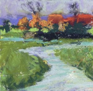 Sue Cashman: Meadow Wolvercote. Pastels