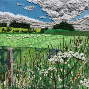 Community Art installation, Dorchester Festival: Textile work by Anne, a resident of Dorchester