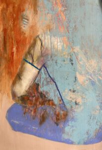 Sheri Stuffle Hill: 'Introspection' acrylic on heavy paper, 38cm (W) x 56cm (H)
