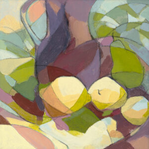 Deborah Williams OAS: Jug, Pear, Lemons (Acrylic on canvas)