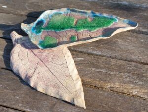 Alison Holmans: Leaf platters.  Large