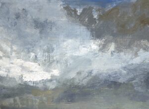 Jacqueline Abel: Warm Cloud - Oil on Board - 24 x 18 cm
