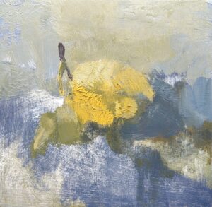 Jacqueline Abel: Lemon - Oil on Board - 15 x 15 cm