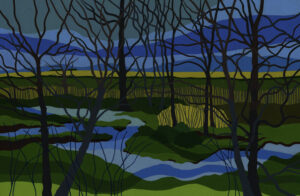 Christine Bass OAS: Letcombe Brook, near Wantage by Christine Bass