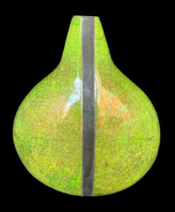 Veronica Dudley OAS: Lime raku vase