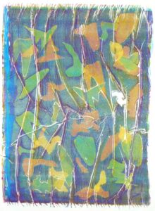 Marigold Short: 'Lost.' Mono print on paper. Framed size 92 x 71.5 cm