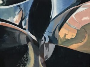 Marigold Short: 1. 'Dissimilarly Similar.' Oil on canvas. Framed size 86 x 66 cm.