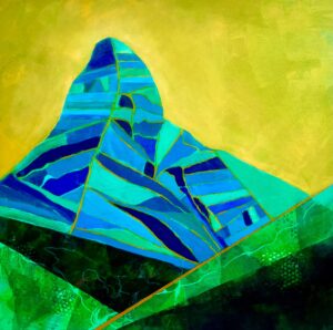 Sarah Bond OPC, WOA: Tour of the Matterhorn- oil on board