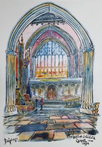 Bruce Bignold OAS: 'The beautiful Merton College Chapel dating from the 1280s.'