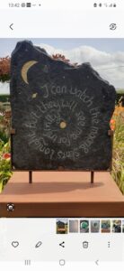 Sharon Rich WOA: "Moon & Stars". Re-claimed slate
