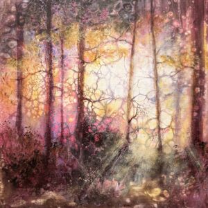 Cathryn Jeff: Morning Mist, Acrylic on panel
