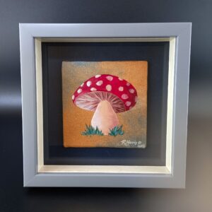 Ruth Harris (Catkin Studio): "Mushroom" by Ruth Harris | Catkin Tree Studio - £35, approx 10x10cm plus frame