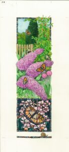 Linda Benton: Buddleia book illustration.