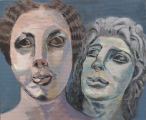 Mary Haynes SOA: Artemis and River God. acrylic, 2020