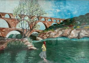 Dinah Trowbridge WOA: Pont du Gard, France