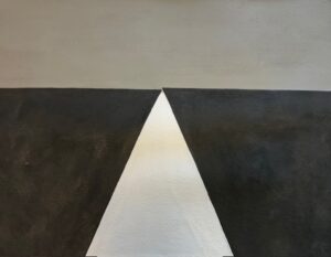 Guy Barkley-Smith: Punctum, acrylic on canvas, 50 x40 x 2 cm