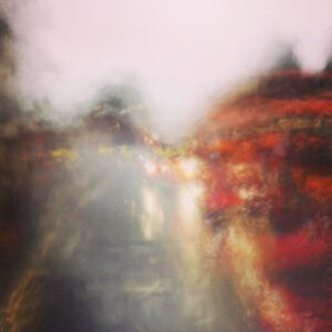 Etain O'Carroll: A blurred image of a double decker bus on a rainy day