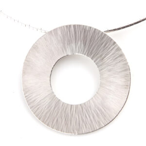 Emily Fermor: 'Rays' texture silver pendant