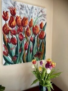 Rosemary Greasby: Red Tulips