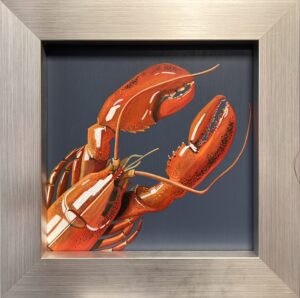 Melanie Charles: Rocky Lobster acrylic on board