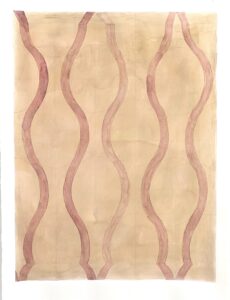 Lavinia Gallie: Rose Curves; watercolour; 75 x 56cms
