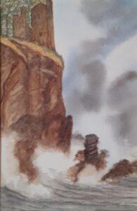 Jennie Fairweather: watercolour on paper, mount and framed