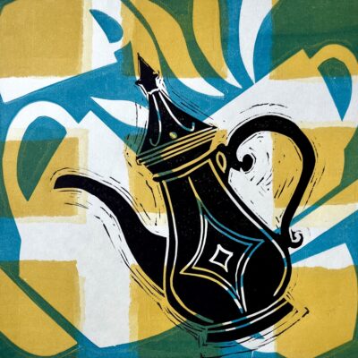 Dallah Coffee - Monotype + Linocut