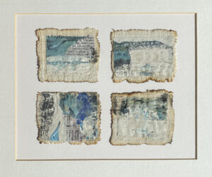 Melissa Orrom Swan WOA: Seascapes. Mixed media. Framed