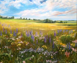 Alina Tazhikenova SOA: Spirit of Summer, oil on canvas