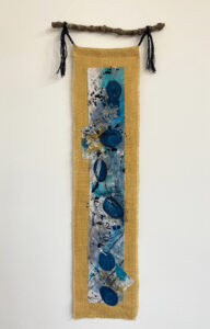 Melissa Orrom Swan WOA: Summer tideline. Mixed media wall hanging