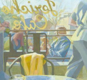 Deborah Williams OAS: Jericho Cafe, Oxford (acrylic on paper)