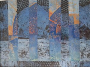 Gillian Skyte: Sydney     Collage/mixed media    30cmx40cm framed    £45