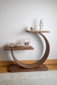 Theo Silkstone: A bespoke side table recently commissioned for a flat in London, made by Theo Silkstone