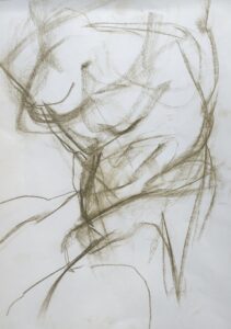 Jacqueline Abel: Torso I - Pastel on paper - 297 x 420