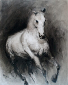 Jean Pierre de Rosnay: Oil painting titled Untamed