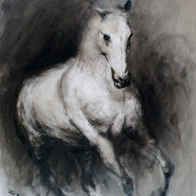 Oil painting titled Untamed