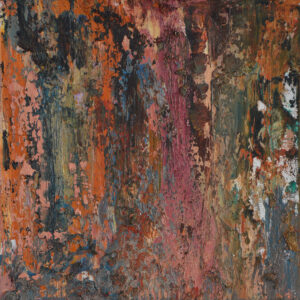 Pete Collins SOA: 'Untitled' - Pink/ orange. 2017. 300mm x 300mm x 50mm