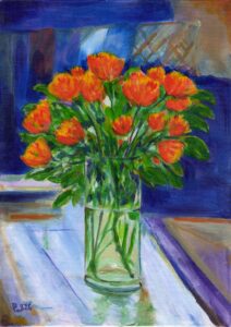 Paul Apte: Vase of flowers
