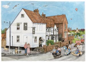 Linda Benton: The White Hart Harwell, Ltd Ed prints.