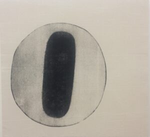 Guy Barkley-Smith: You are the one, screen print on canvas, edition 1/1, 63 x 67 cm.