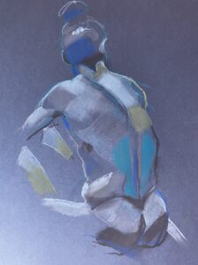Deborah Williams OAS: "Blue Study" (pastel)