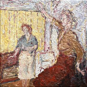 Howard Aspden: Dancers. Oil on Canvas