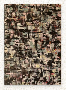 Zoe Evelyn: Mixed media painting, 60cm x 40cm