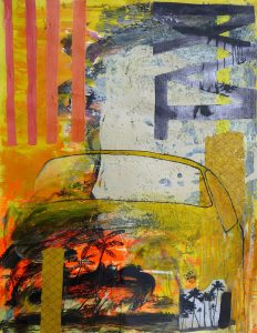 Antonia Glynne Jones OAS: Big Yellow Taxi IV 55 x 41 cms £520