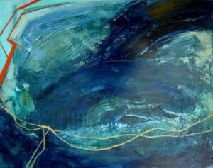 Antonia Glynne Jones OAS: Sea Pool V, at High Tide 60 x 76 cms £1100