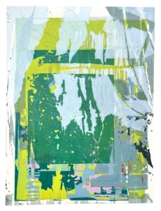 Julia Simmons: Between screenprint on paper £220 54 x 44 cm, framed