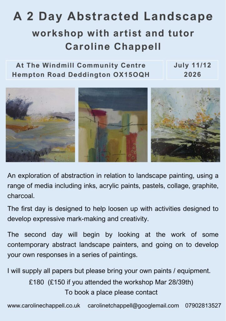 2 Day Abstracted Landscape workshop